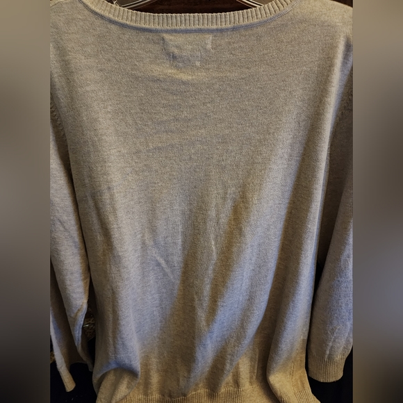 Van Heusen womems large grey button up sweater - Picture 4 of 4